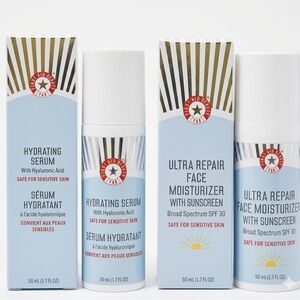 NEW First Aid Beauty Duo ⭐️ Hydrating Serum & Ultra Repair Face Moisturizer